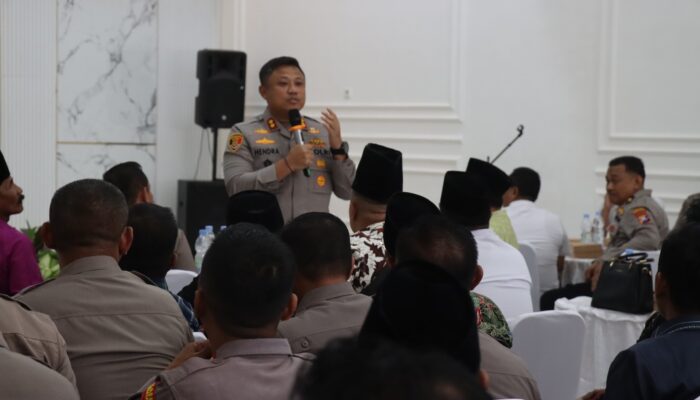Gelar Halal Bihalal dan Cerita Harkamtibmas, Kapolres Pamekasan Ajak Kepala Desa dan Lurah Jaga Kamtibmas