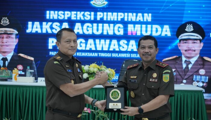 Inspeksi Pimpinan di Kejati Sulsel, Ini Pesan Jamwas Jaksa Agung Muda RI Rudi Margono