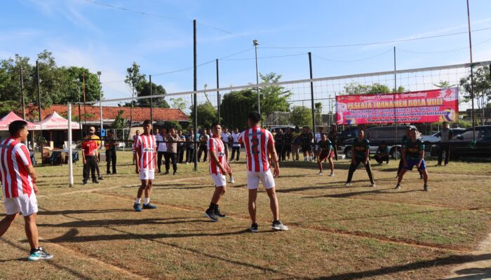 Junjung Tinggi Spotivitas, Sambut Hari Bhangkara ke-79 Polres Pamekasan Gelar Bola Volly Kapolres Cup 2025