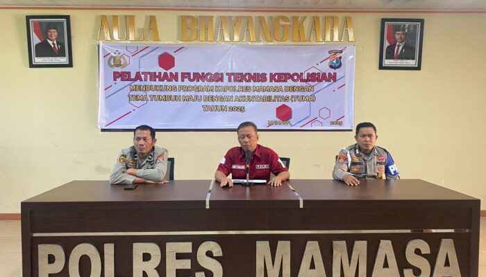 Personel Polres Mamasa Ikuti Pelatihan Fungsi Teknis Kepolisian dalam Rangka Mendukung Program Kapolres Bertema “Tumbuh Maju dengan Akuntabilitas” Tahun 2025