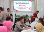 Jelang Hari Bhayangkara Ke-79, Polres Pamekasan Gelar Bhakti Kesehatan donor darah