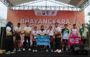 Semarak Hari Bhayangkara Ke-79, Polres Pamekasan Gelar Bhayangkara Fun Run 7,9 K
