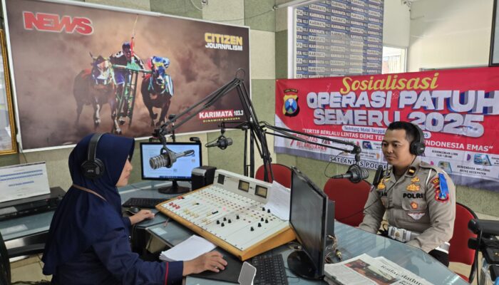 Operasi Patuh Semeru 2025 Dimulai, Polres Pamekasan Sosialisasikan Keselamatan Berkendara di Radio