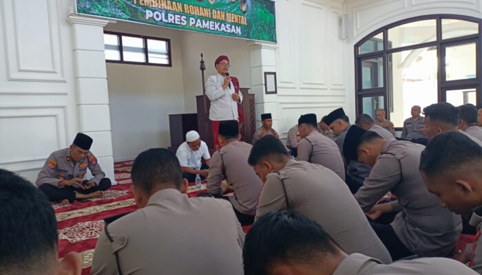 Binrohtal Rutin Polres Pamekasan, Membentuk Karakter Anggota Polri Yang Humanis