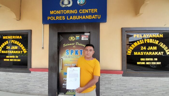 Merasa Difitnah, Seorang Warga Laporkan Oknum Wartawan  Salah Satu Media Online di Labuhanbatu 