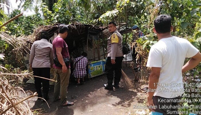 Kapolsek NA IX-X AKP Yustina Pimpin Langsung Kegiatan Grebek Sarang Narkoba di Aek Kota Batu