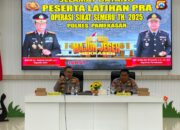 Jelang Operasi Sikat Semeru 2025, Polres Pamekasan Gelar Latihan Pra Operasi