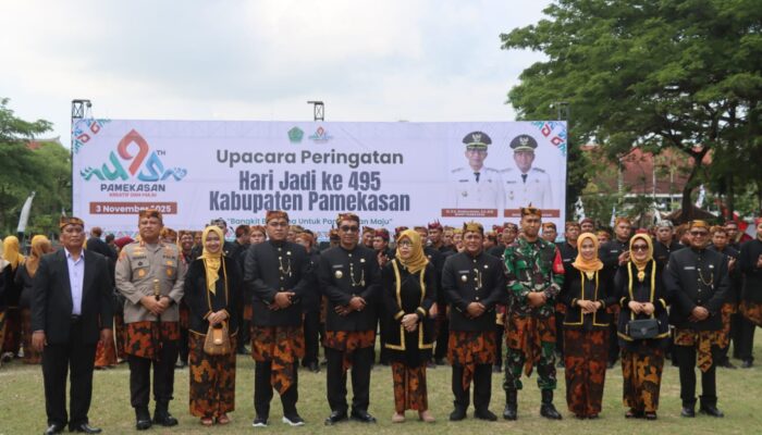 Kapolres Pamekasan Hadiri Upacara Hari Jadi Pamekasan Ke-495 Tahun 2025