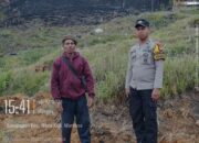 Bhabinkamtibmas Monitoring Lahan Jagung di Desa Batupapan, Wujud Dukungan Ketahanan Pangan