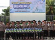Polres Pamekasan Bagikan Ratusan Paket Sembako untuk Tukang Becak, Ojol,PKL, DLH Di Bulan Suci Ramadhan